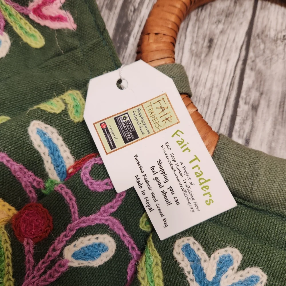 Fair‎ trade tapestry bag Reversible - Picture 3 of 7